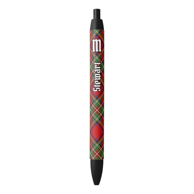 Stylo Noir Royal Stewart Tartan (devant Vertical)