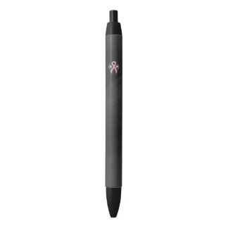 Stylo Noir Ruban Chalkboard Pink Awareness