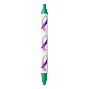 Stylo Noir Ruban de sensibilisation (Cancer du thyroïde)