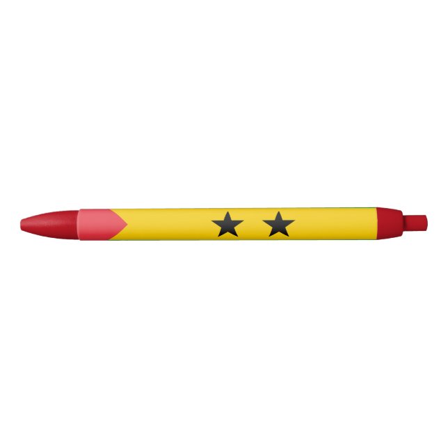 Stylo Noir Sao Tome and Principe Flag (Devant)