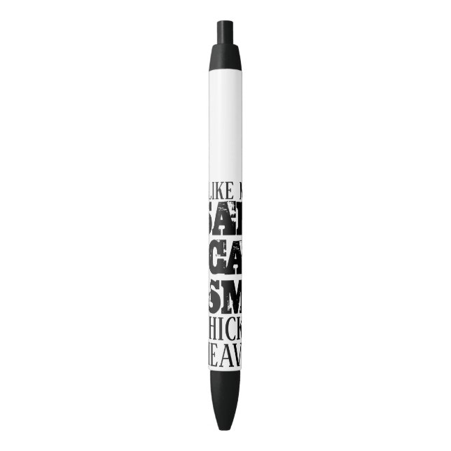 Stylo Noir Sarcasme épais et lourd (devant Vertical)