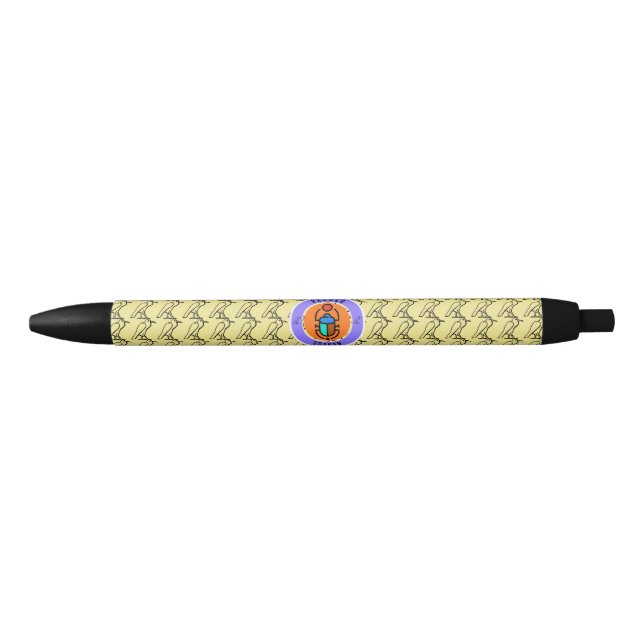 Stylo Noir Scarab sacré (Devant)