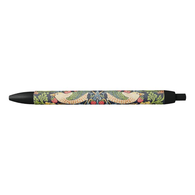 Stylo Noir Schéma floral William Morris Strawberry Thief (Devant)