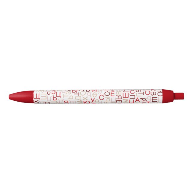 Stylo Noir Script cyrillique russe (Devant)