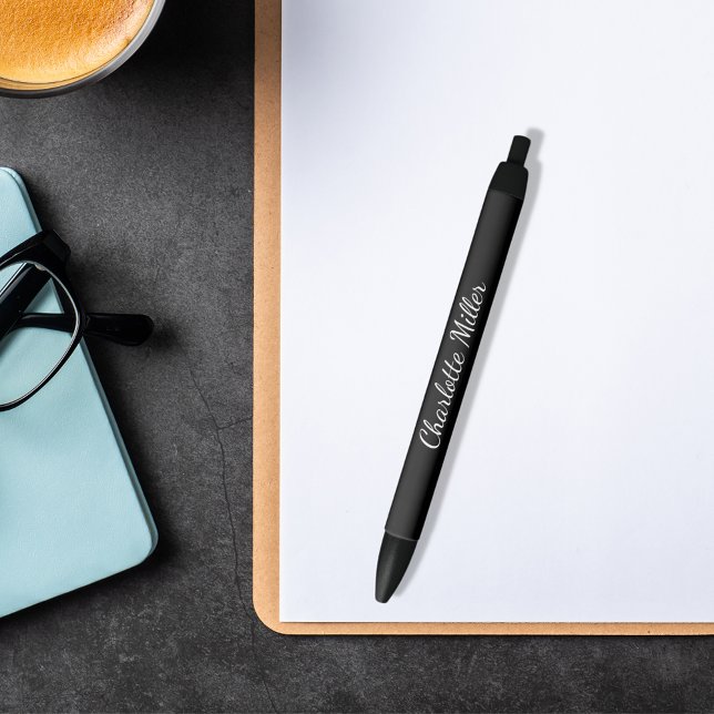 Stylo Noir Script de nom noir classique (Créateur téléchargé)