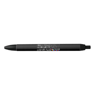 Stylo Noir Sensibilisation sur l'autisme Papa USA Drapeau Fêt