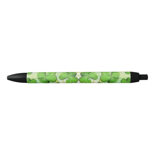 Stylo Noir Shamrock vert St Patrick iPhone 5 Coque-Mate (Devant)