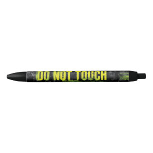 Stylo Noir Signal d'avertissement "Ne touchez pas"