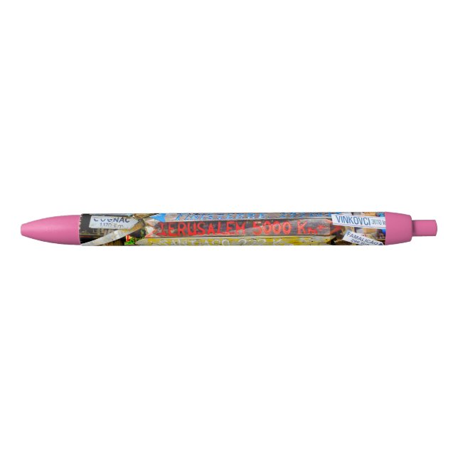 Stylo Noir Signe de distance (Devant)