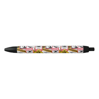 Stylo Noir Signes de prudence Dinosaure