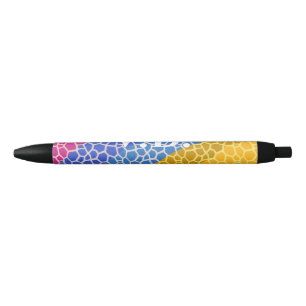 Stylo Noir simple couleur unie minimale personnalisée