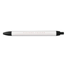 Simple Élégant Rose Clair Nom Personnalisé Blanc