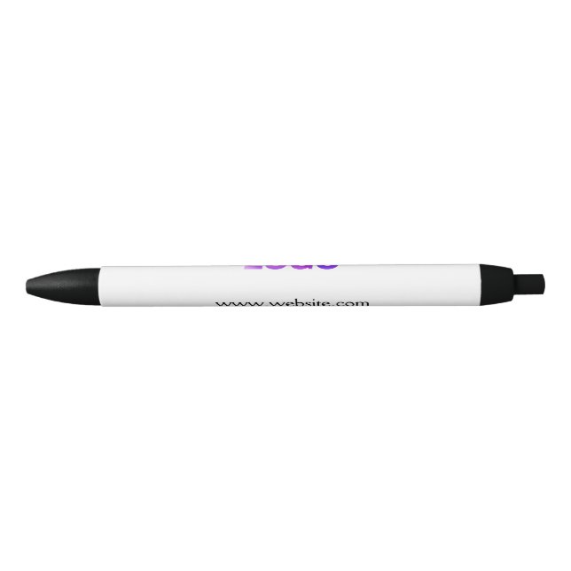 Stylo Noir simple et minimal ajouter votre logo/design ici te (Devant)