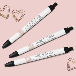 Stylo Noir Simple Mélangeur Floral Boulangerie