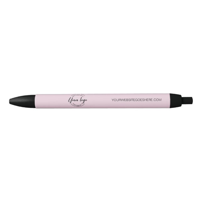 Stylo Noir Site du logo de l'entreprise Pink Custom (Devant)