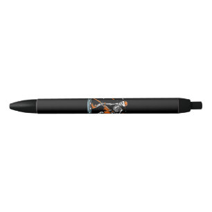 Stylo Noir Skeleton Hockey sur glace Halloween garçons Drôle