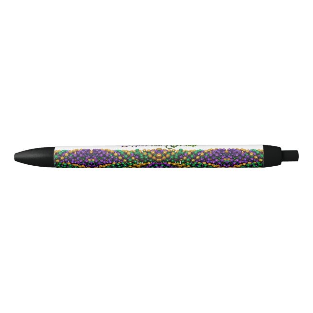 Stylo Noir SlipperyJoe's Mardi Gras Colliers en perles violet (Devant)