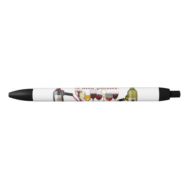 Stylo Noir SlipperyJoe's Vins Verres de raisins fermentés vin (Devant)