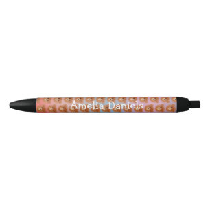 Stylo Noir Soigneusement Teddy Bear Monogrammed Party Favoris