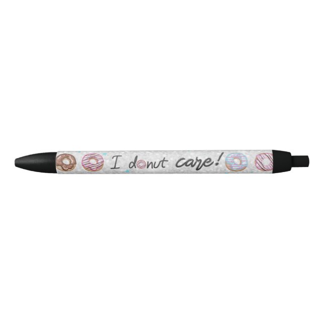 Stylo Noir Soins amusants pour les beignes (Devant)