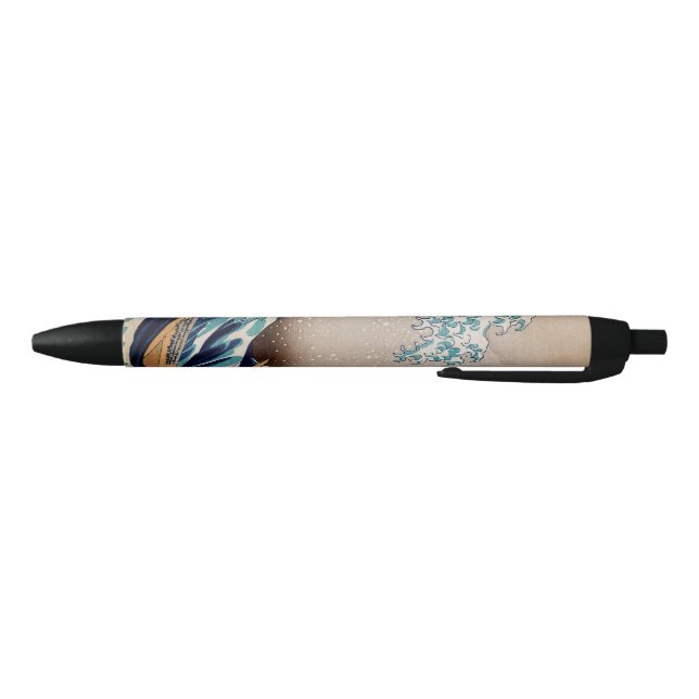 Stylo Noir Sous la grande vague de Kanagawa (Bas)