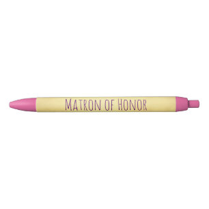 Stylo Noir Souvenir de dame de honneur