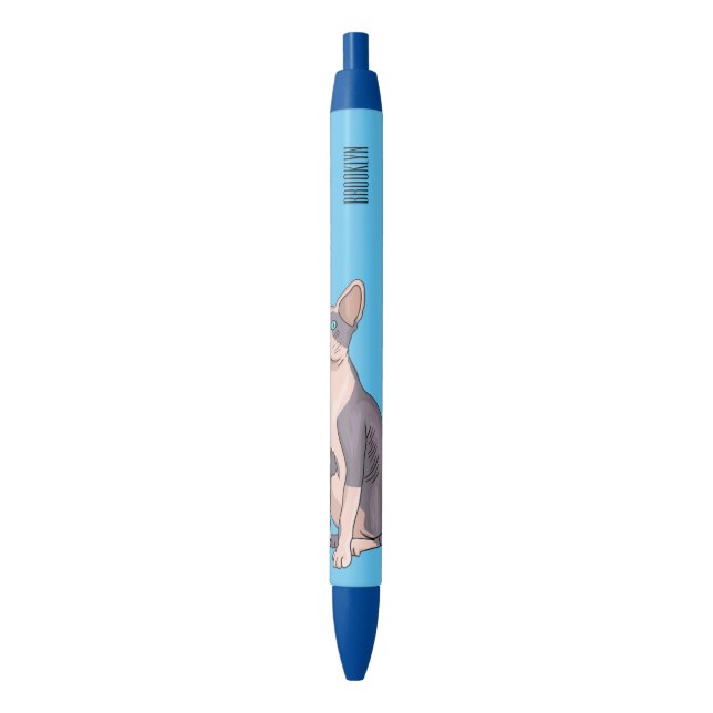 Stylo Noir Sphynx cat (devant Vertical)