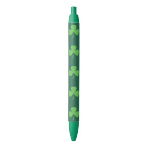 Stylo Noir St. Patrick's Day Shamrock Irish Pen Cadeau