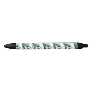 Stylo Noir Style d'aquarelle sous-marine de tortue marine