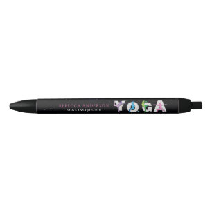 Stylo Noir Style d'instructeur de yoga moderne   Guérison hol