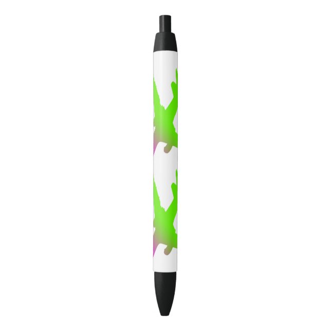 Stylo Noir Stylet personnalisé de l'aéronef (devant Vertical)