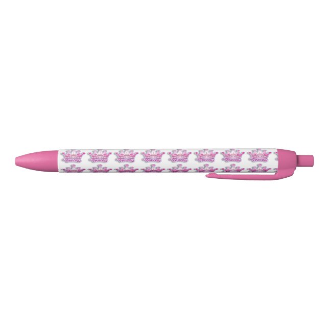 Stylo Noir Stylo/princesse avec la couronne (Bas)