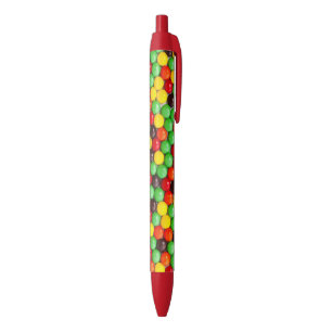 Stylo Noir Sucreries colorées