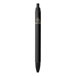Stylo Noir Symbole franc-maçonnerie
