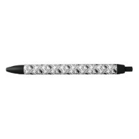 Symbole Yin et Yang Style tatouage noir et blanc