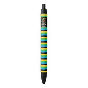 Stylo Noir Tanzanie Drapeau mignon Patriotique