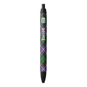 Stylo Noir Tartan du clan Russell