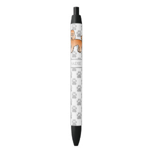 Stylo Noir Teckel Caniche Jouet Abricot Chien de Dessin Animé
