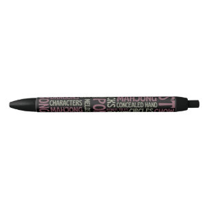 Stylo Noir Terminologie du Mahjong
