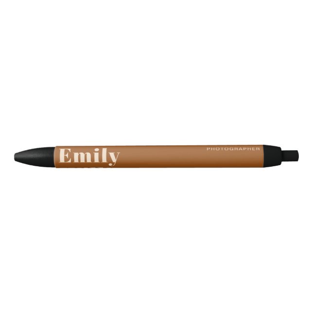 Stylo Noir Terracotta Modern Business Office (Devant)