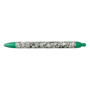 Stylo Noir Terrazzo vert