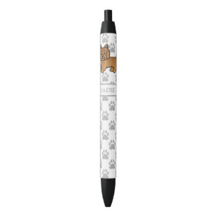 Stylo Noir Terrier Cairn Rouge Chien de Dessin Animé Mignon &