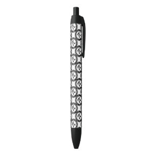 Stylo Noir TEXTE DESIGN Numéro de fichier numérique Symbole m