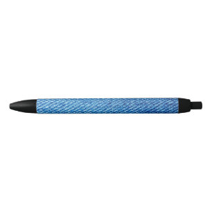 Stylo Noir Texture de Denim bleu