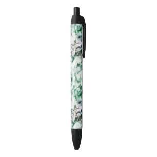 Stylo Noir Texture marbrée de quartz