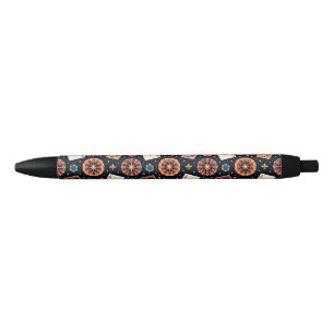 Stylo Noir Thème de motif de casino sur fond noir