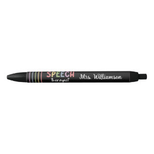 Stylo Noir Thérapeute de la parole personnalisée SLP Patholog