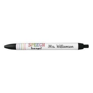 Stylo Noir Thérapeute de la parole personnalisée SLP Patholog