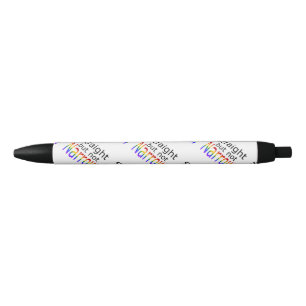 Stylo Noir Tiré droit mais pas étroit (texte noir)