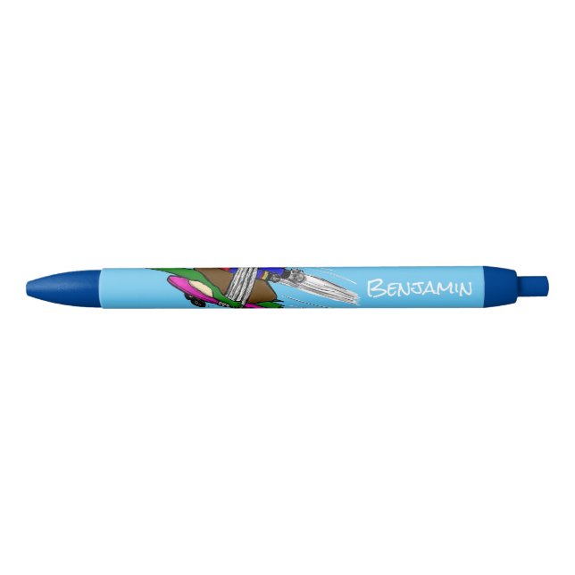 Stylo Noir Tortue volante (Devant)